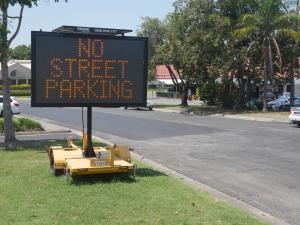 VMS Nerang No Street Parking